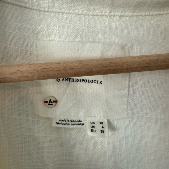 Anthropologie Linen Tulip Blazer - Picture 9 of 10